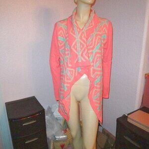 Y2K Vtg Filly Flair Cardigan Size M Sweater Mohair Blend Festival Southwestern